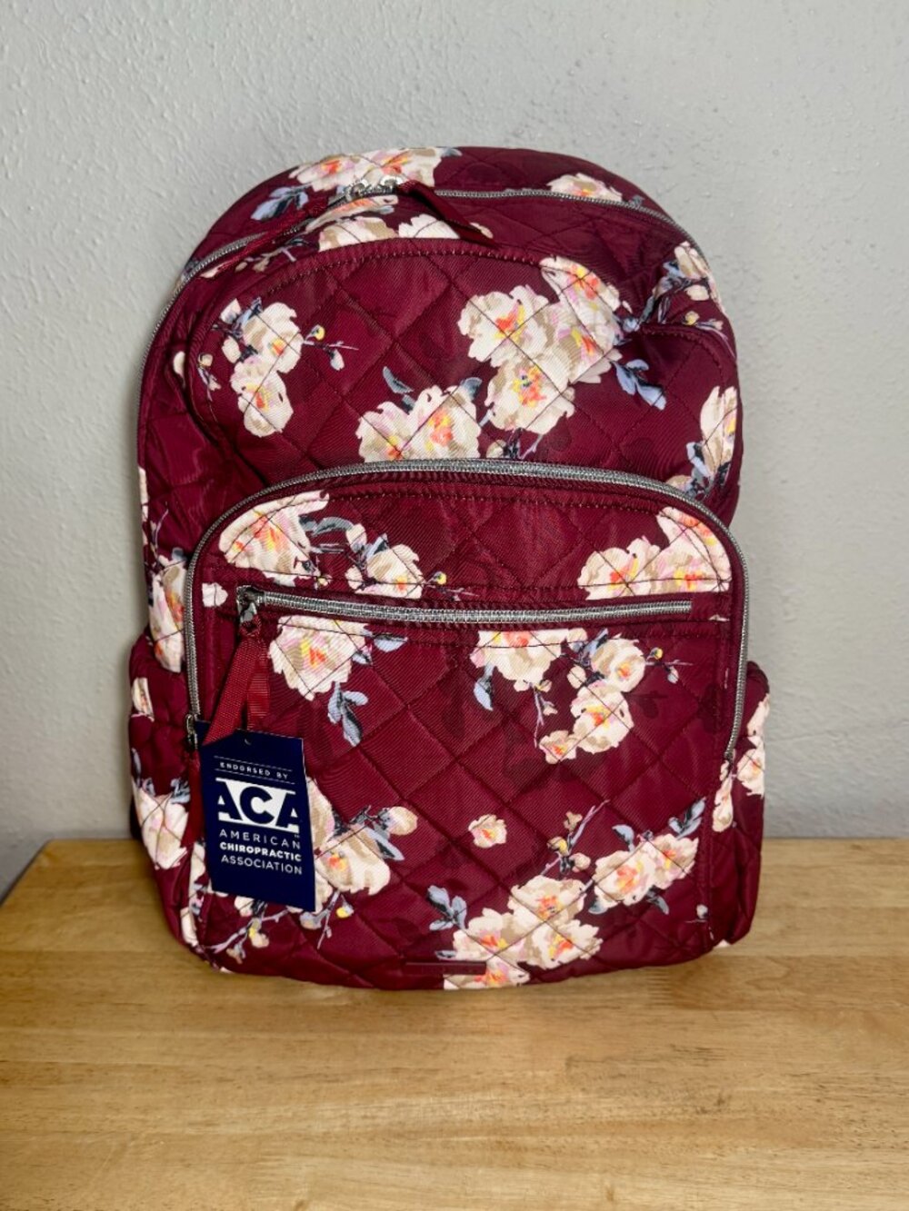Vera Bradley Campus Backpack in Bloom and Branches NWT Performance Twill